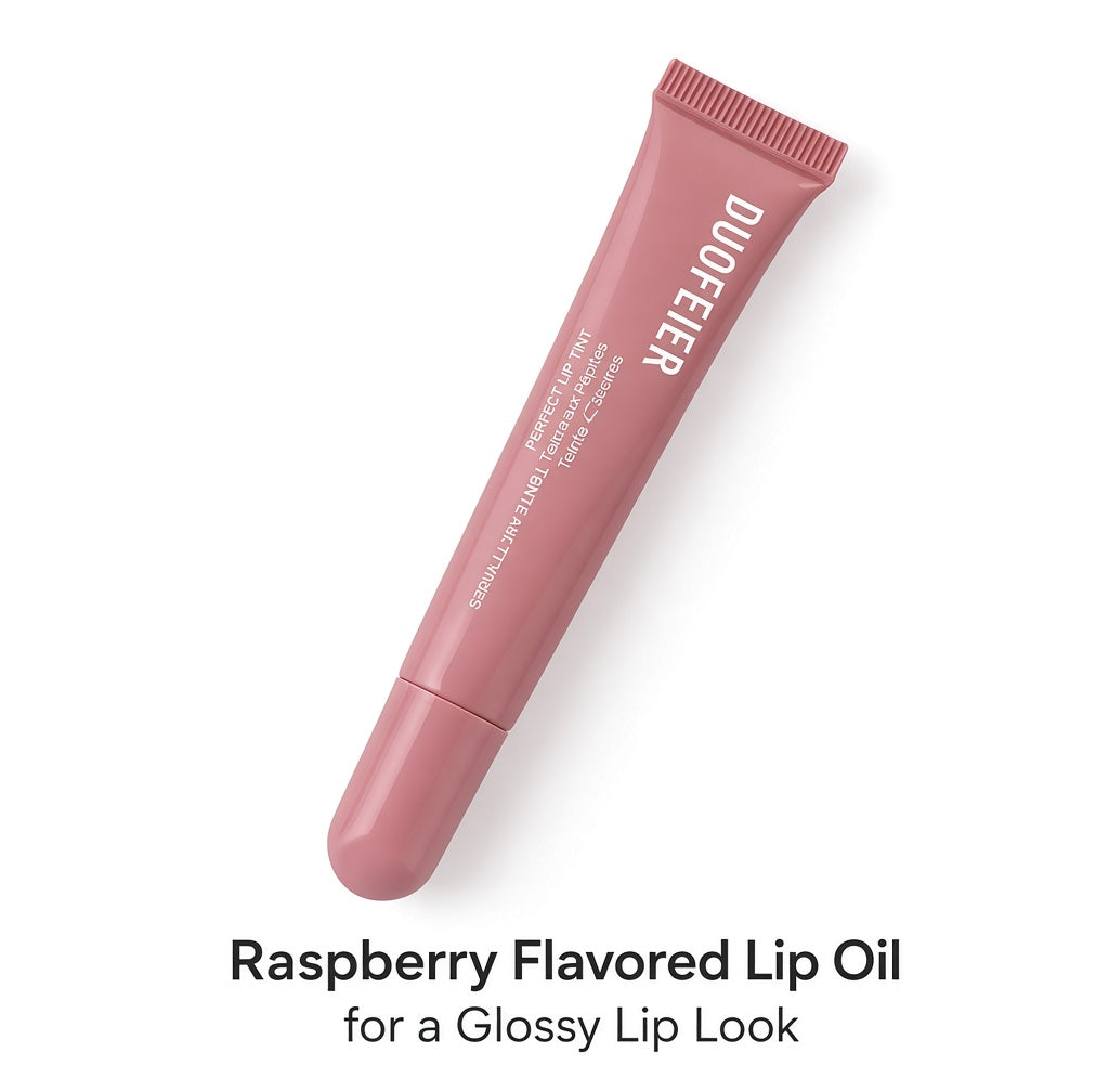 Raspberry Flavored Lip Oil for a Glossy Lip Look